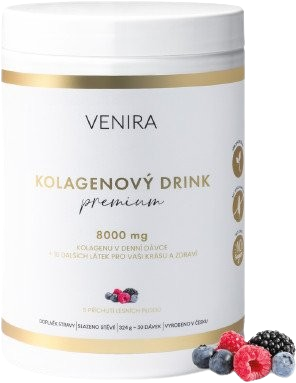 Venira PREMIUM kolagénový drink prášok na prípravu nápoja pre krásne vlasy, pleť a nechty príchuť Forest berries 324 g kúpite na Pilulka.sk
