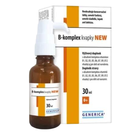 GENERICA B-komplex kvapky pre deti od narodenia 30 ml kúpite na Pilulka.sk