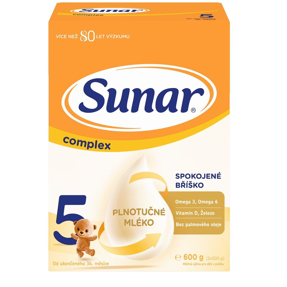 Sunar Complex 5 mliečna výživa 600 g