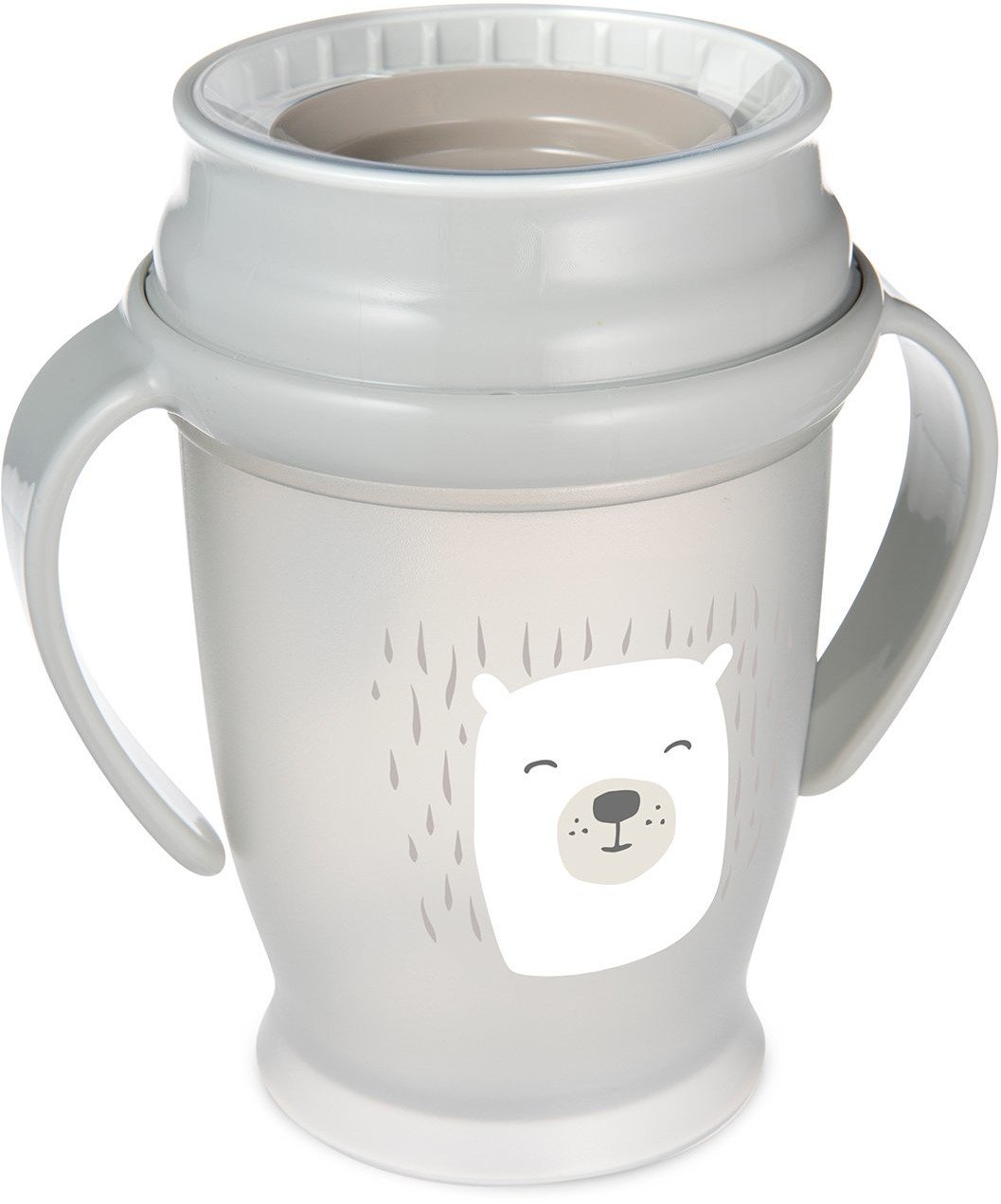 LOVI Hrnček 360° so svietiacimi úchytmi BUDDY BEAR 9m+ 250 ml