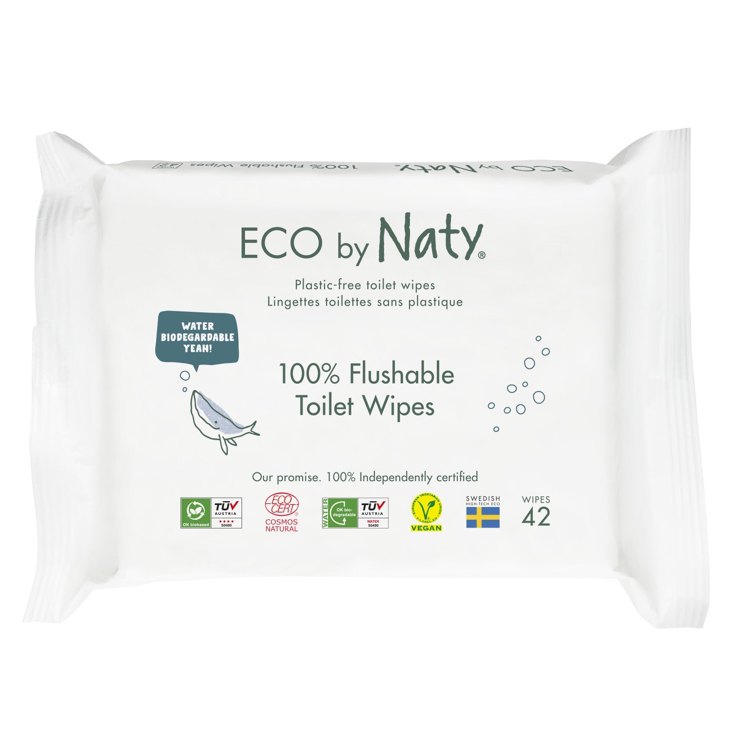Eco by Naty Obrúsky vlhčené toaletné 42 ks