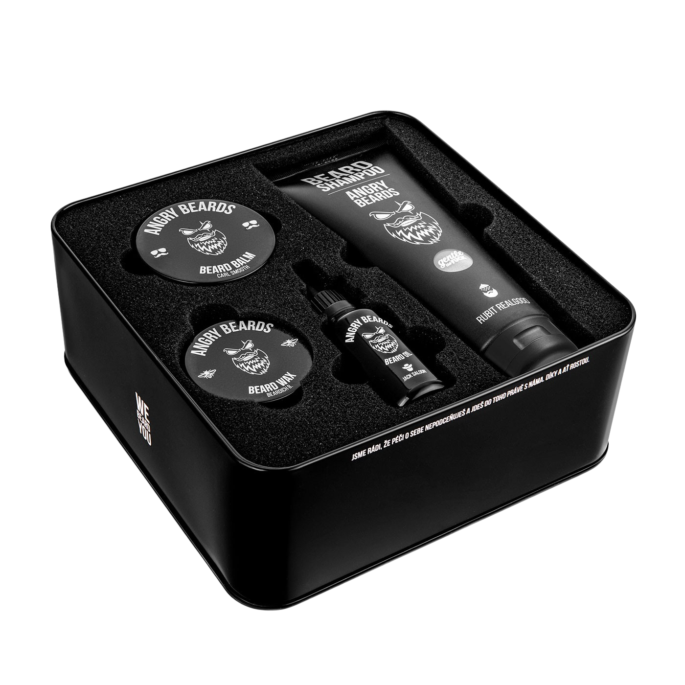 ANGRY BEARDS Velká sada péče o vousy Smooth & Saloon
