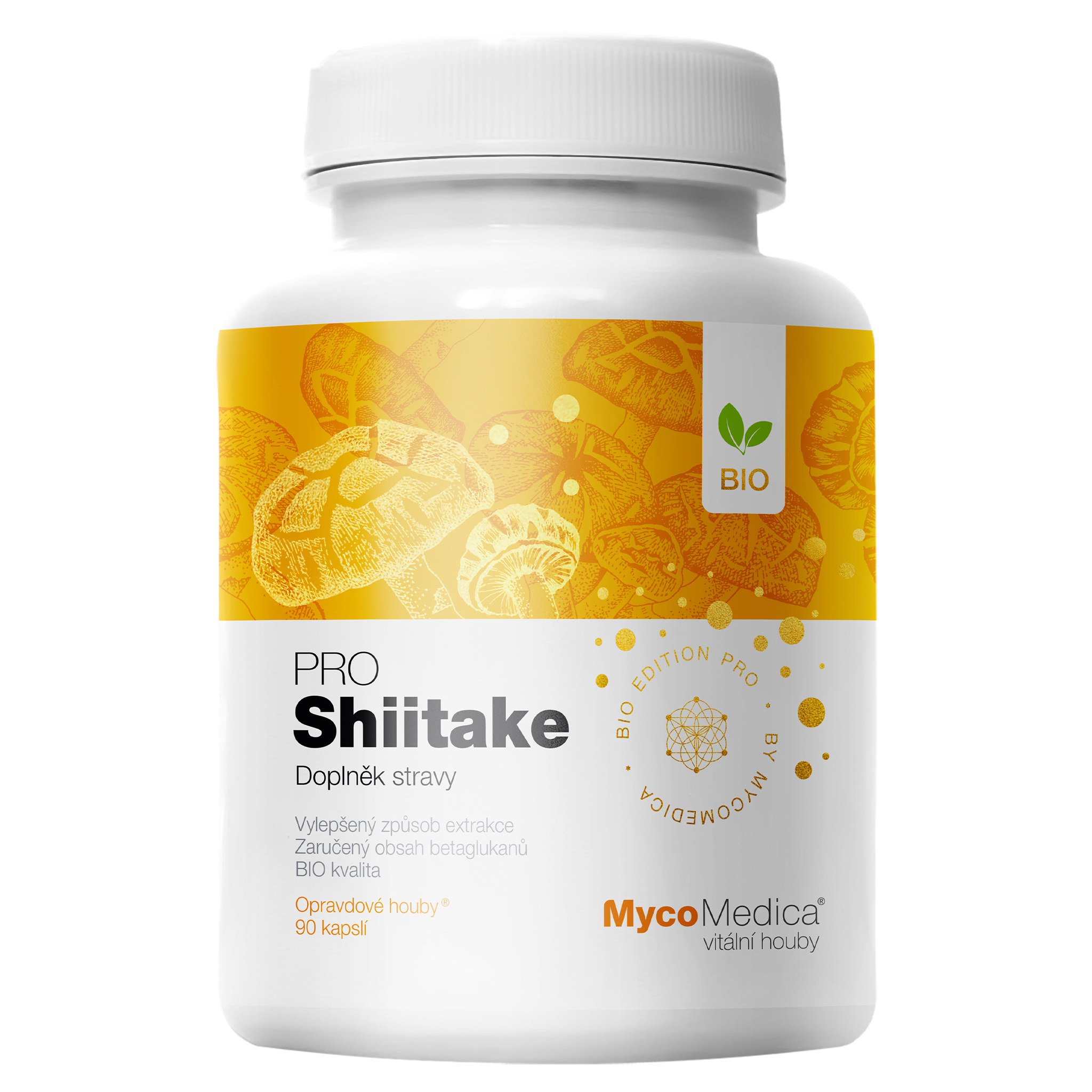 MYCOMEDICA BIO Shiitake PRO 90 kapslí