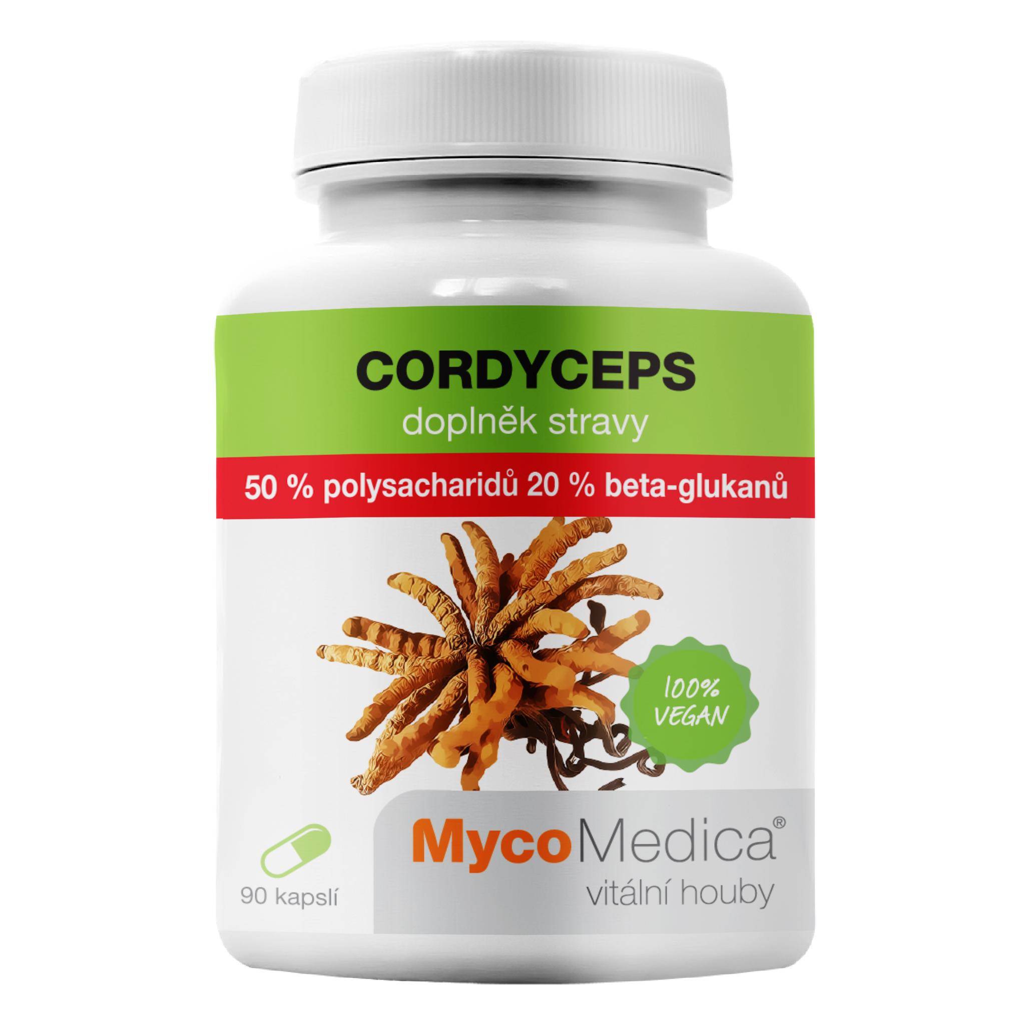MYCOMEDICA Cordyceps 50% 90 kapslí