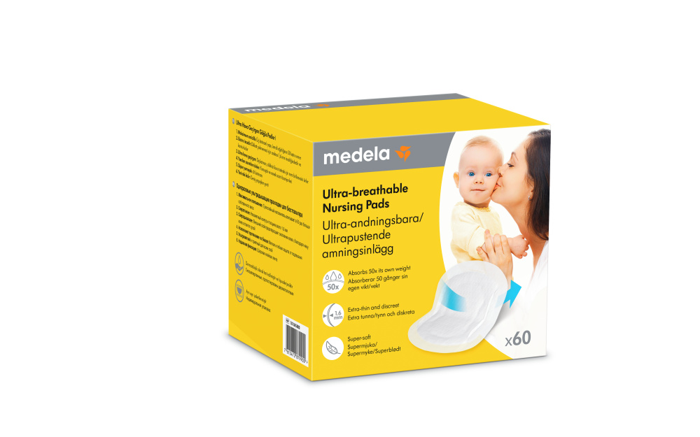 MEDELA Prsní vložky jednorázové ultra prodyšné 60 ks