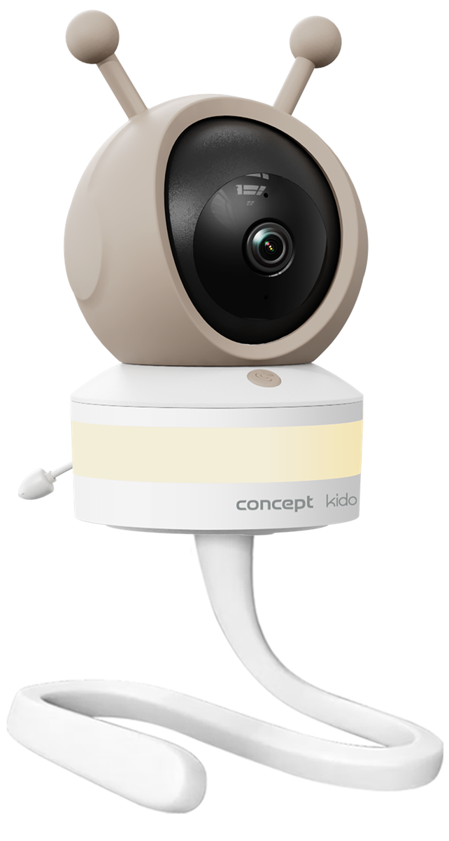 Fotografie CONCEPT KD5010 Dětská chůvička s kamerou a LED osvětlením KIDO