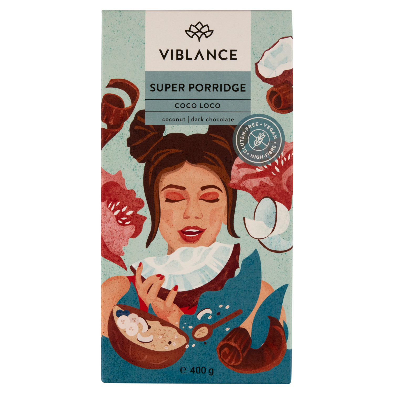 Fotografie VIBLANCE Ovesná super kaše - Coco Loco 400 g