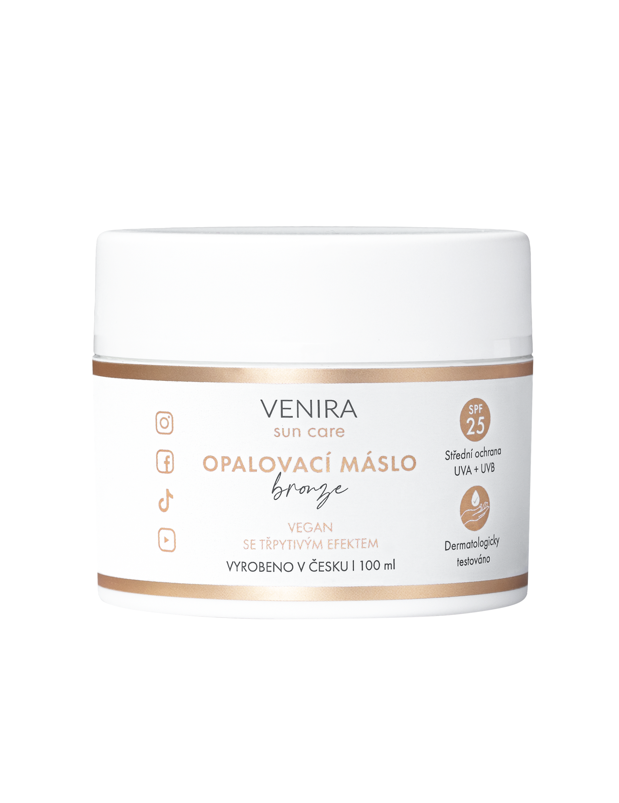 Venira Opalovací máslo "bronze" SPF 25 100 ml