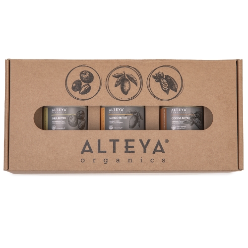 ALTEYA ORGANICS Dárková sada bio organická másla 4 ks
