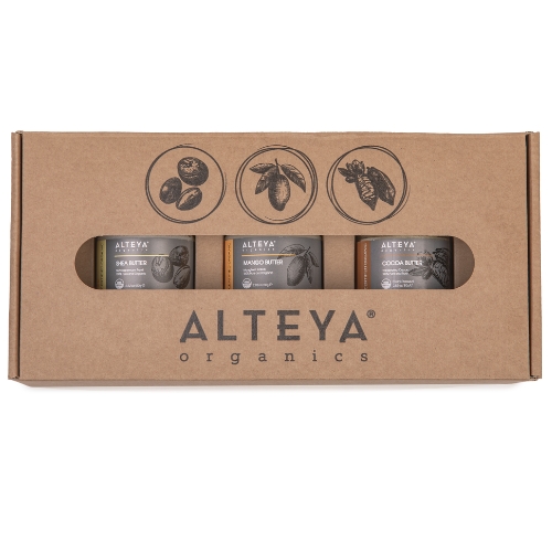 Levně Alteya Organics Dárková sada bio organická másla 4 ks