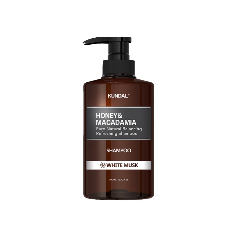 KUNDAL Honey&Macadamia Nature Shampoo - přírodní hydratační šampon s vůní Bílého Pižma 500 ml