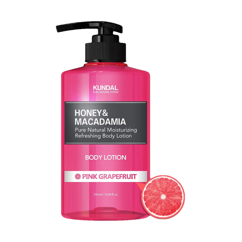 KUNDAL Honey&Macadamia Body Lotion - vyživující tělové mléko s vůní Grapefruitu 500 ml