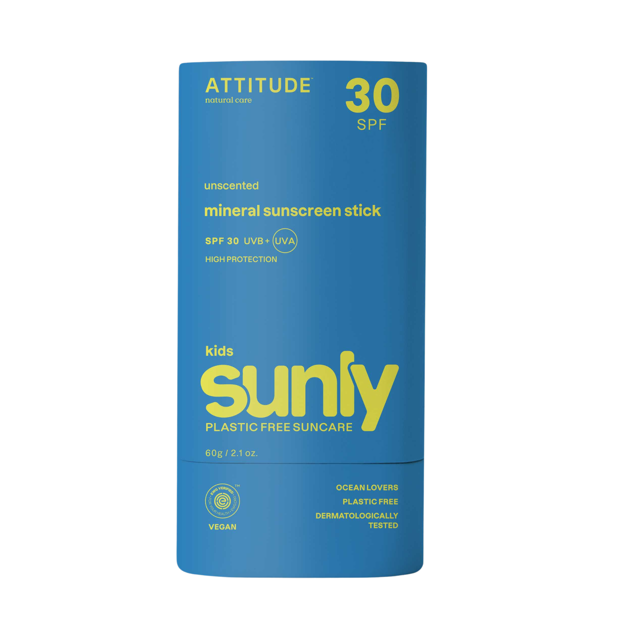 E-shop Attitude Dětská 100 % minerální ochranná tyčinka na celé tělo (SPF 30) bez vůně 60 g