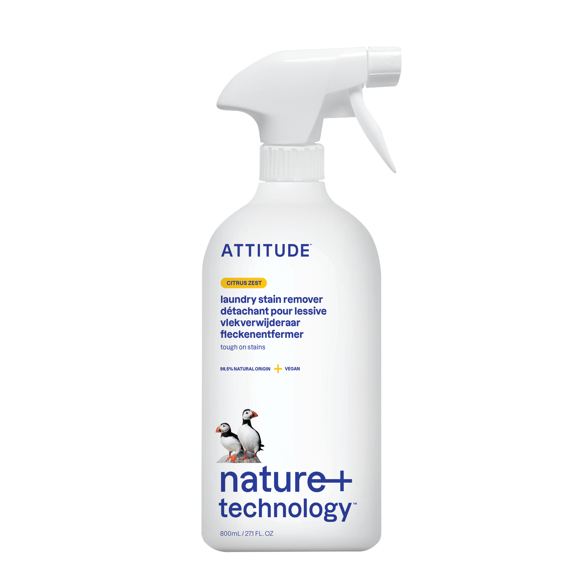 Attitude Odstraňovač skvrn s vůní citronové kůry s rozprašovačem 800 ml