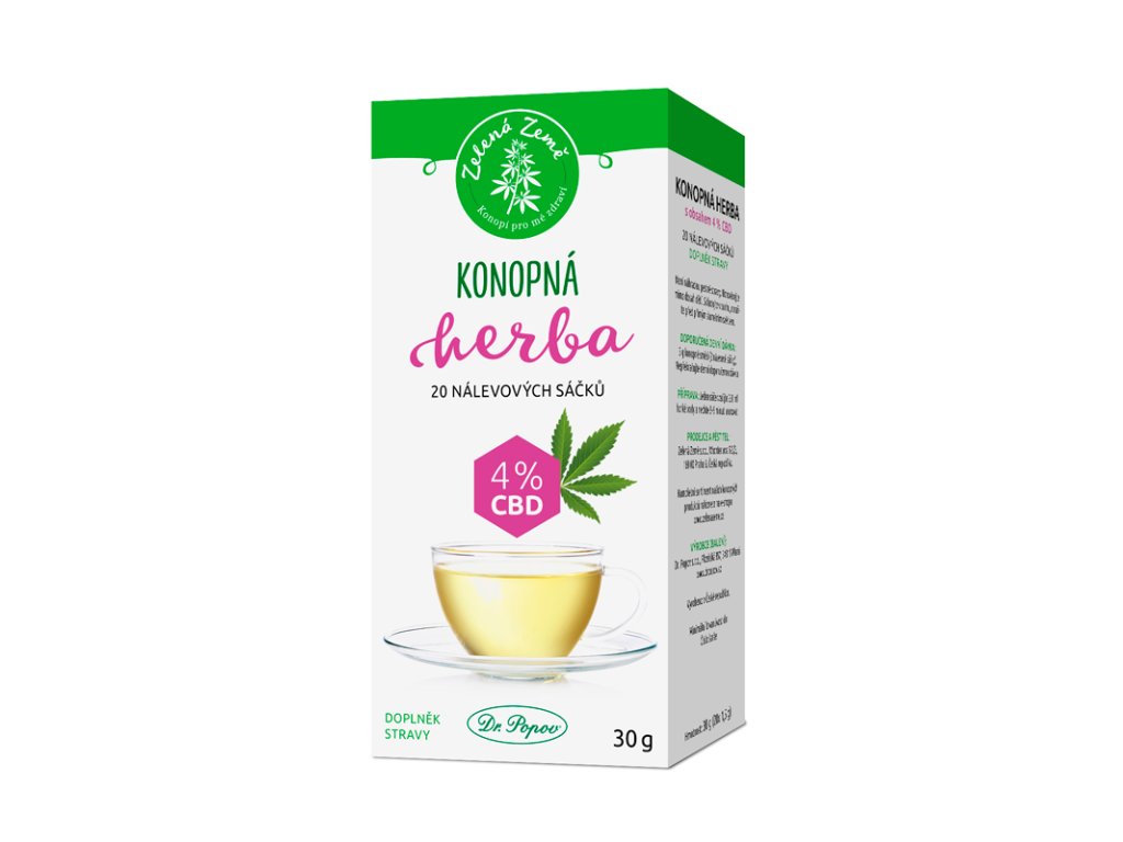 ZELENÁ ZEMĚ CBD směs porcovaná 4% 20 sáčků