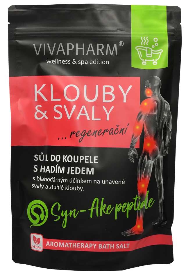 VIVAPHARM Soľ do kúpeľa Kĺby a svaly 1000 g