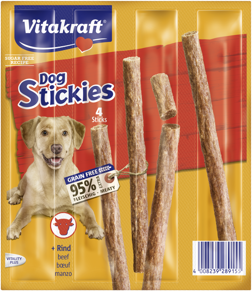 VITAKRAFT Dog Stickies tyčinky hovädzie 4 x 11 g
