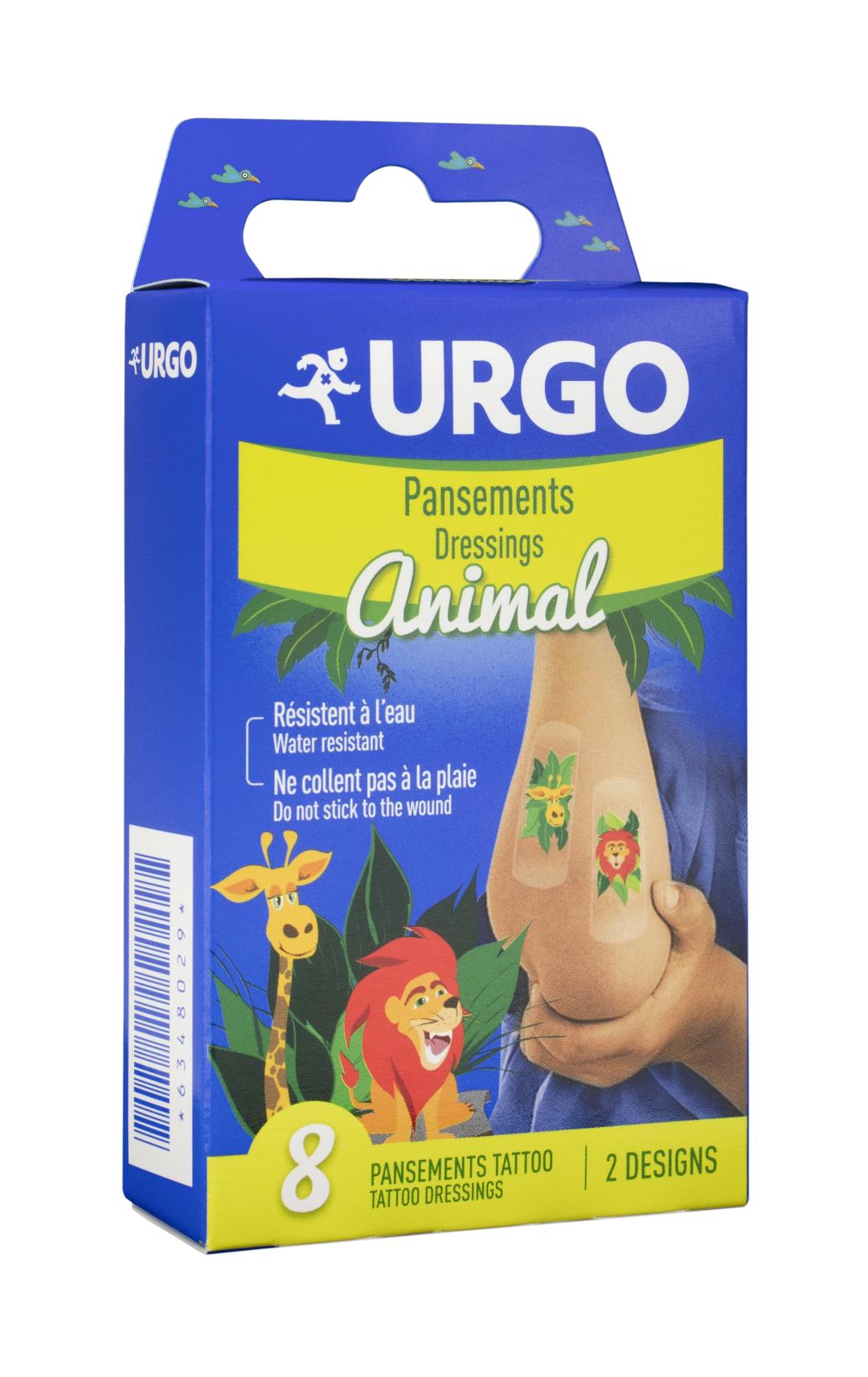 Urgo TATTOO Animal Detská náplasť 8 ks