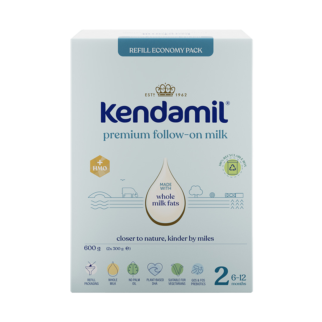 Kendamil Premium 2 HMO+ 600 g