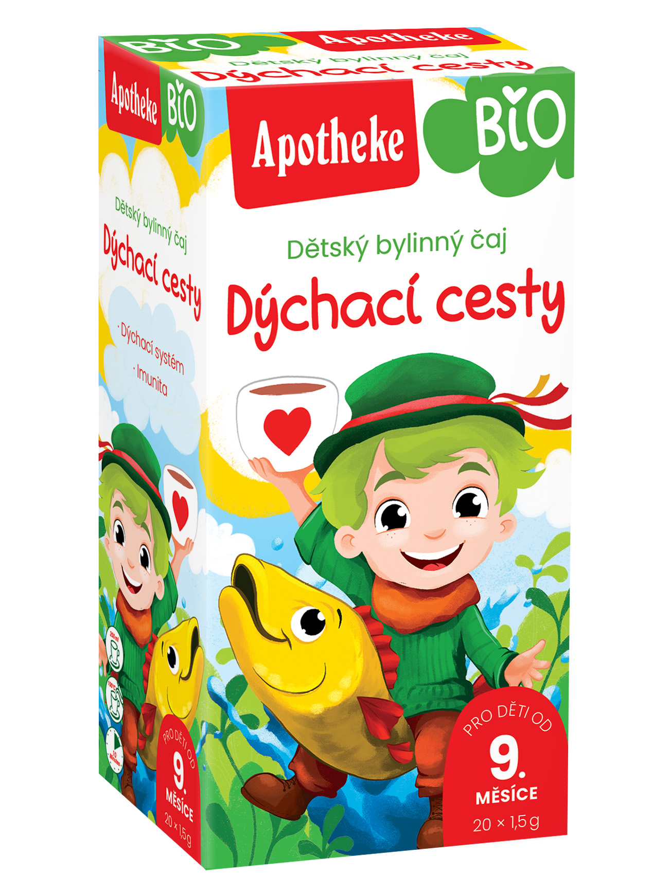 APOTHEKE Dětský čaj na dýchací cesty BIO 20 ks