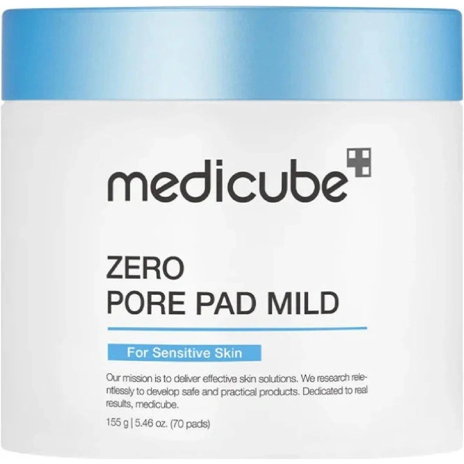 MEDICUBE Zero Pore Pad Mild - Tonizující polštářky na obličej 155 g 70 ks