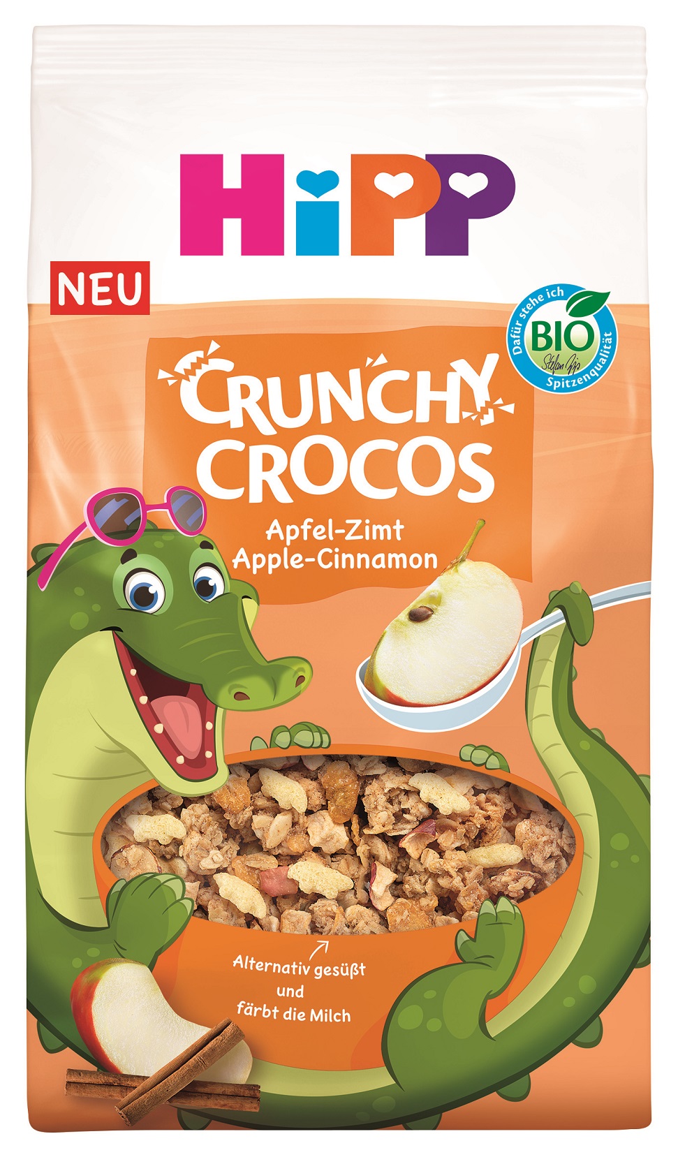 HIPP BIO křupavé KROKO müsli Jablko Skořice, od 3 let 300 g