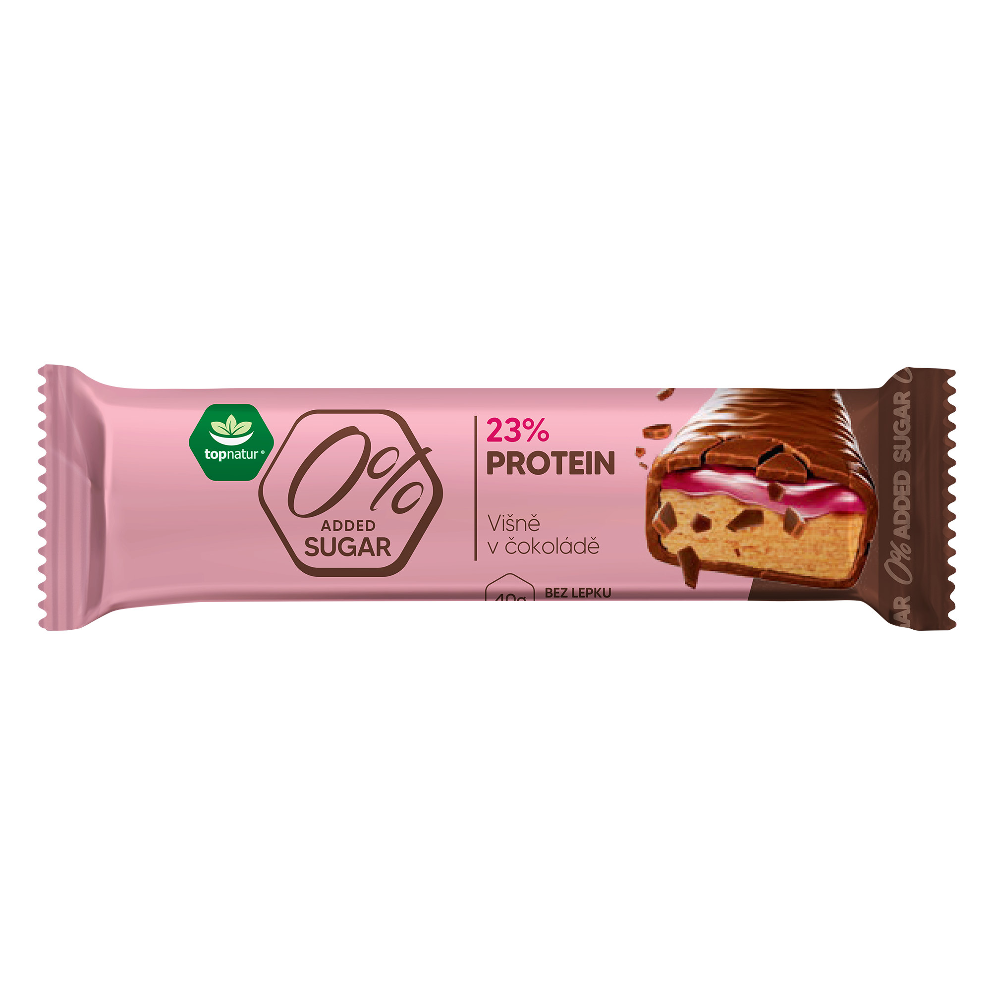 TOPNATUR Tyčinka proteinová višně v čokoládě 40 g