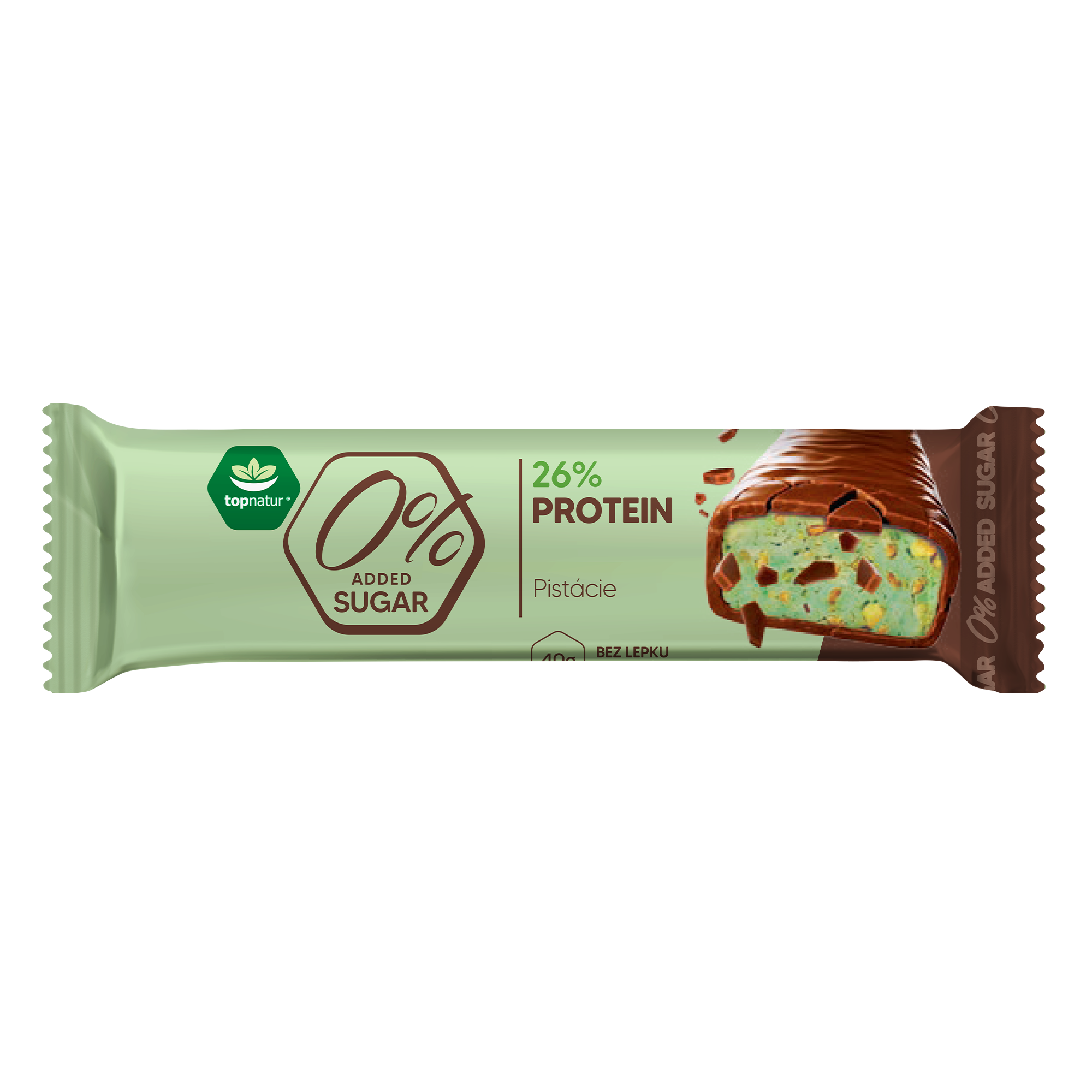 TOPNATUR Tyčinka proteinová pistácie 40 g