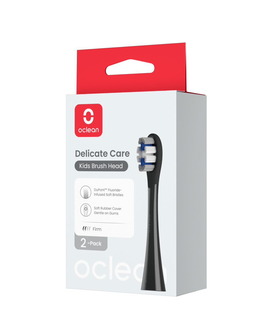 OCLEAN náhradní hlavice X Kids P3K8 Delicate Care černé 2 ks
