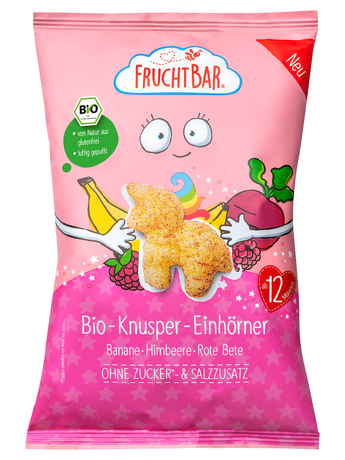 Chrumky Jednorožec - Kukurica, banán, malina a repa