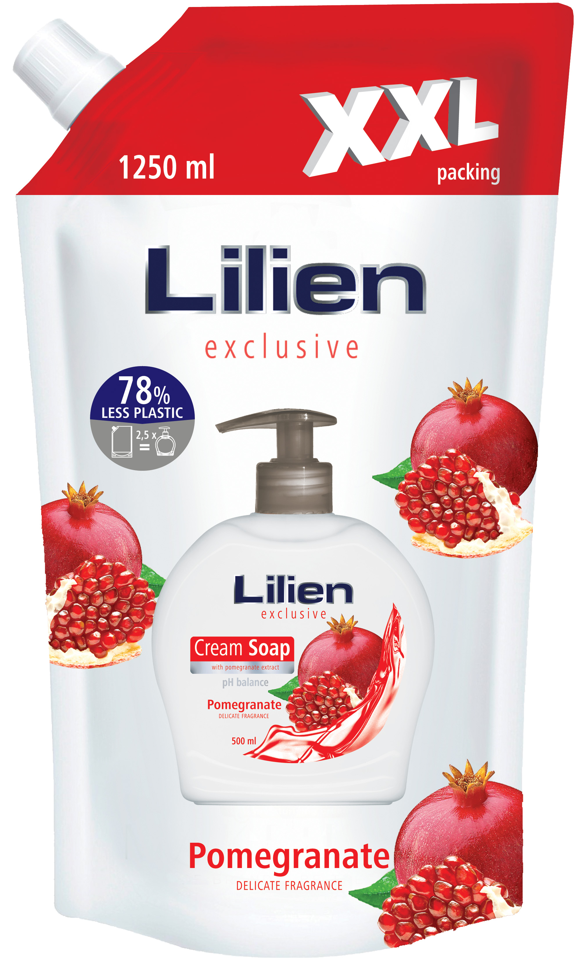 LILIEN Tekuté mýdlo Pomegranate Milk XXL 1250 ml