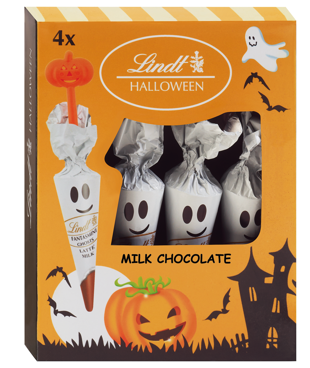 LINDT Duchové z mléčné čokolády 4 x 54 g