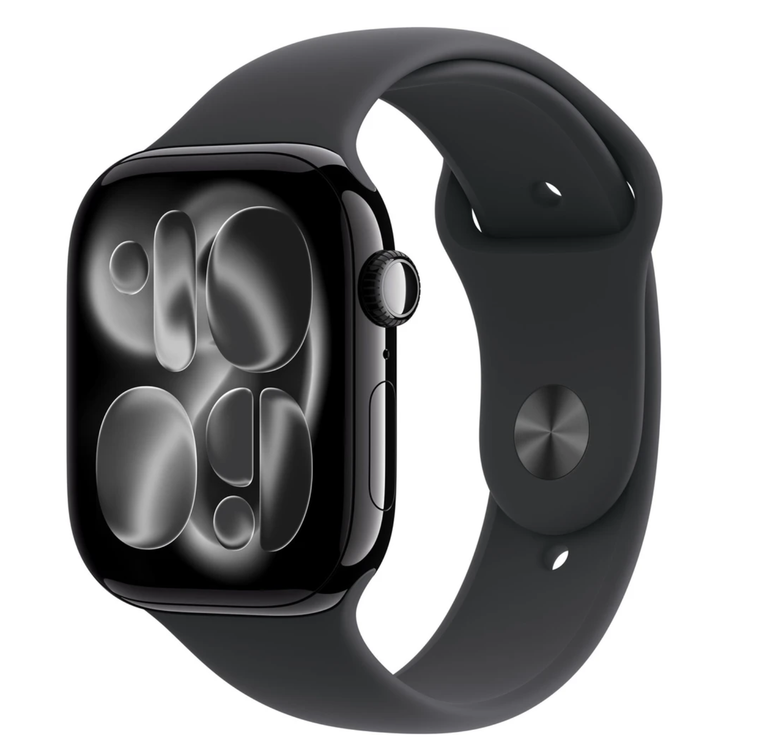 APPLE Watch 11 GPS 46mm Jet Black Aluminium Case with Black Sport Band - M/L