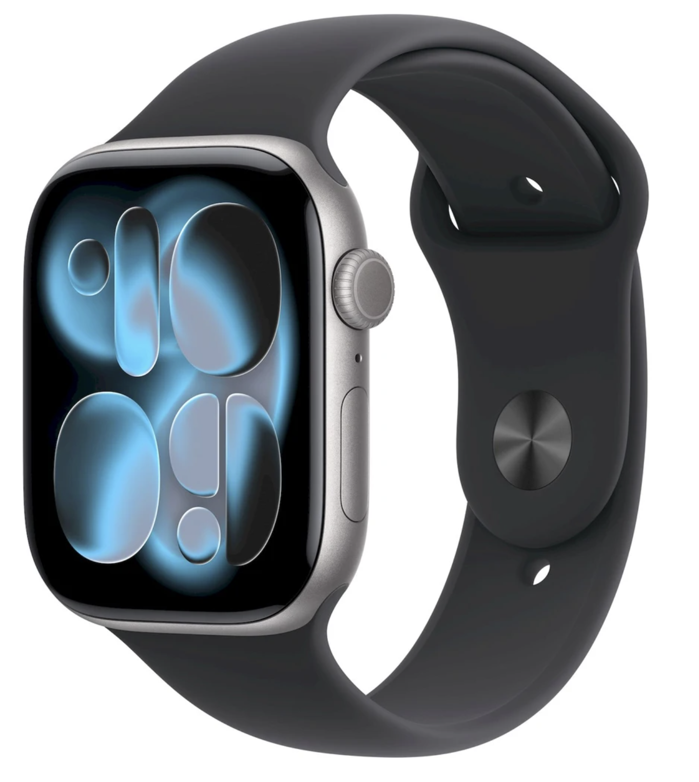 APPLE Watch 11 GPS + Cellular 46mm Vesmírně šedý hliník s černým sportovním řemínkem- M/L