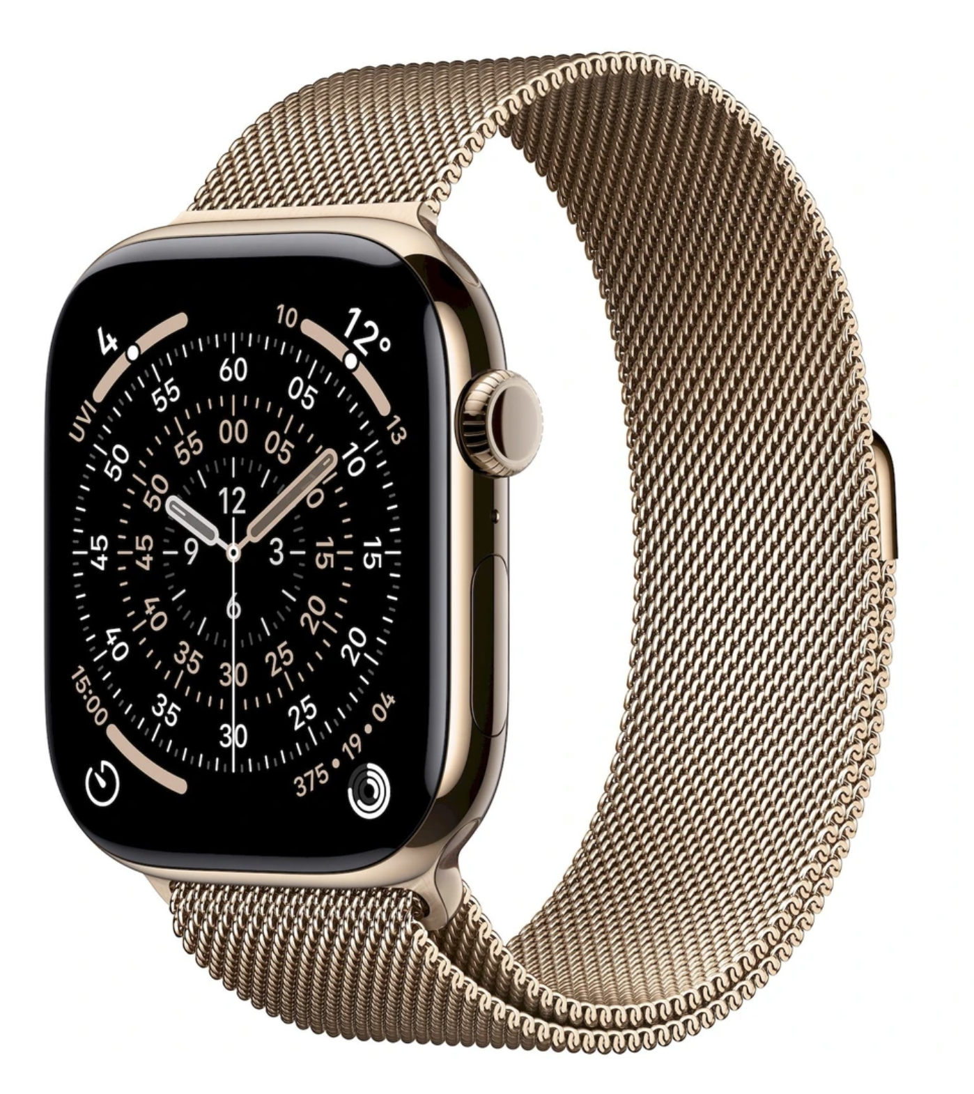 APPLE Watch 11 GPS + Cellular 46mm Zlatý titan se zlatým milánským tahem- M/L