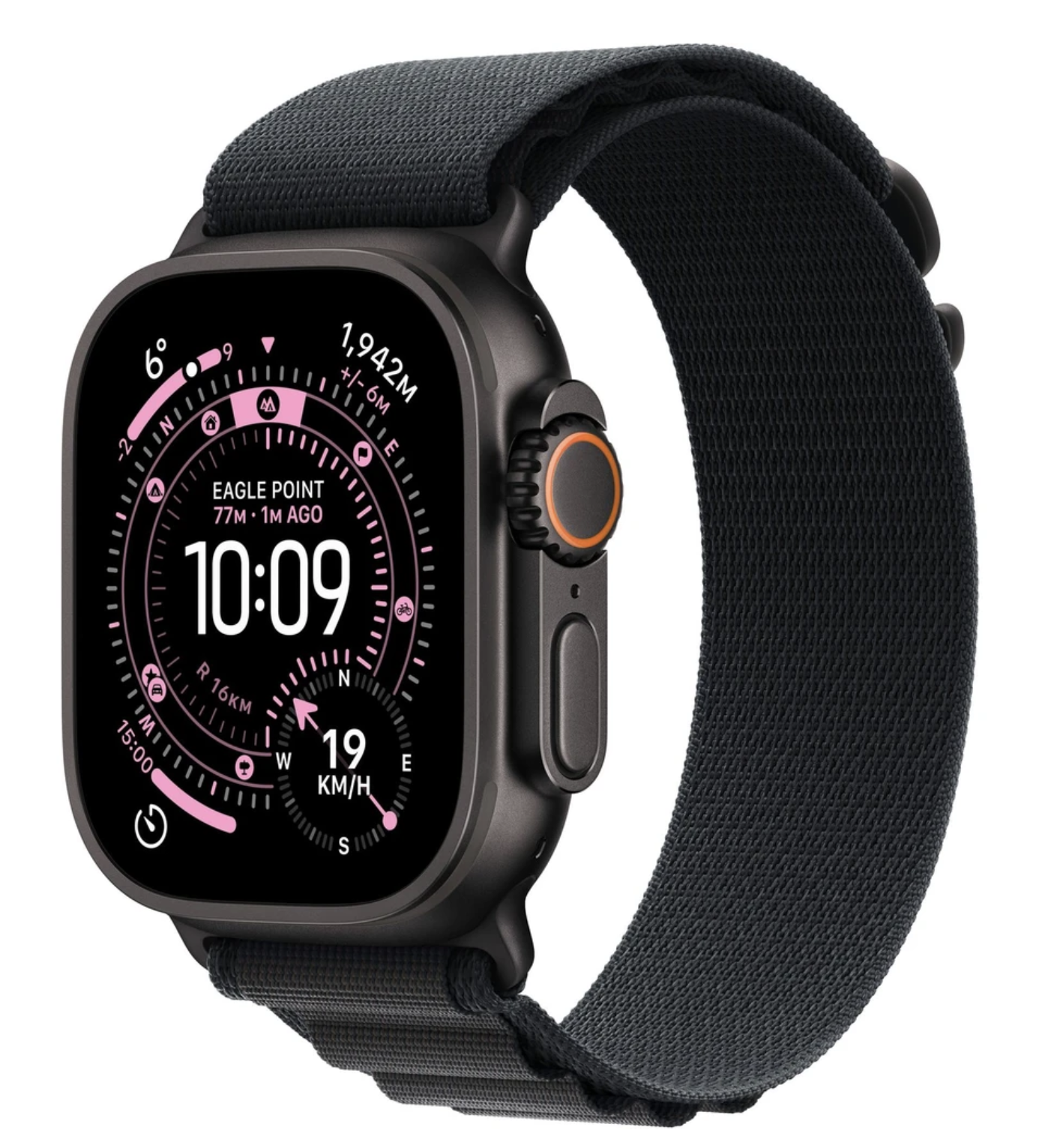 APPLE Watch Ultra 3 GPS + Cellular 49mm černý titan - černý alpský tah - M