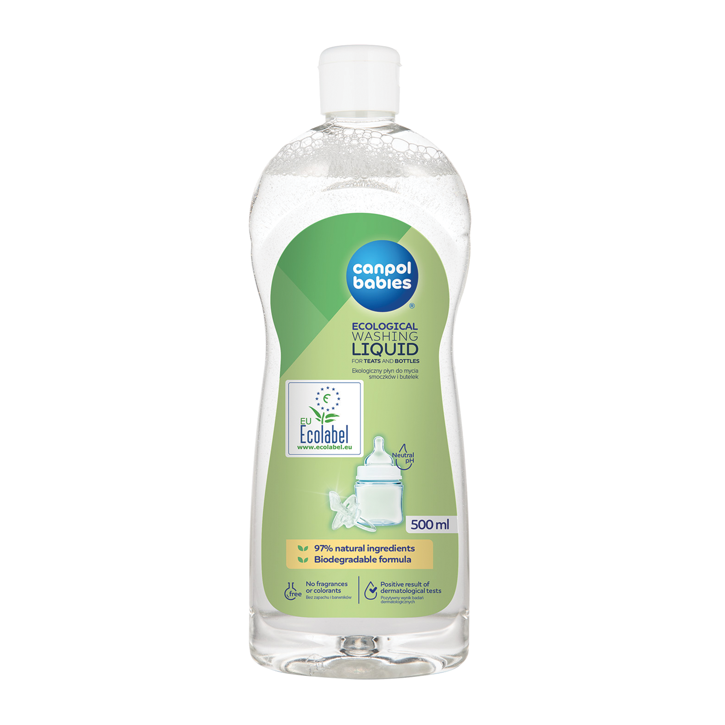 CANPOL BABIES Ekologický mycí prostředek na kojenecké lahve a savičky 500 ml