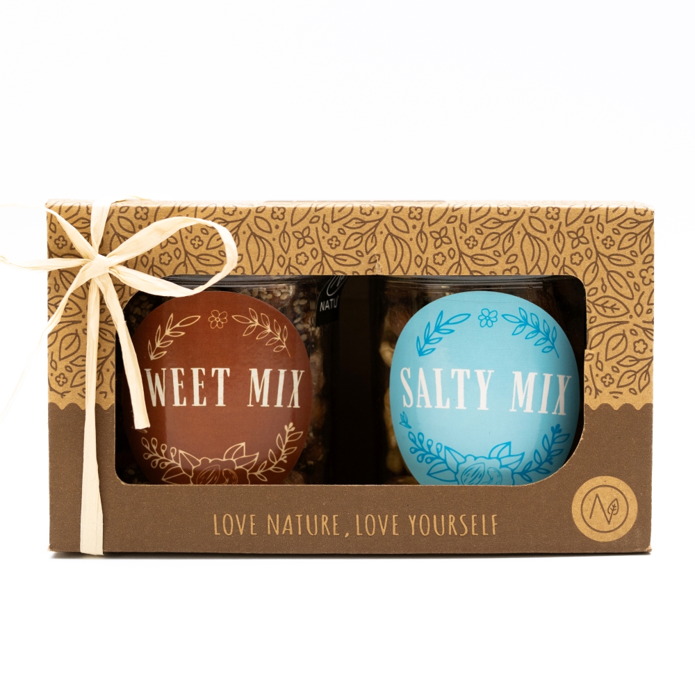 NATU Dárkový set Sweet & Salty 2x150 g