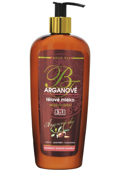 BODY TIP Tělové mléko s arganovým olejem 400 ml