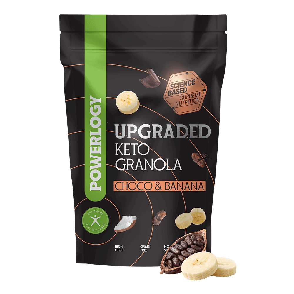POWERLOGY Upgraded Keto Granola Choco and Banana 350 g
