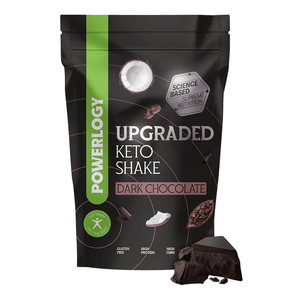 POWERLOGY Upgraded Keto Shake Dark Chocolate 600 g