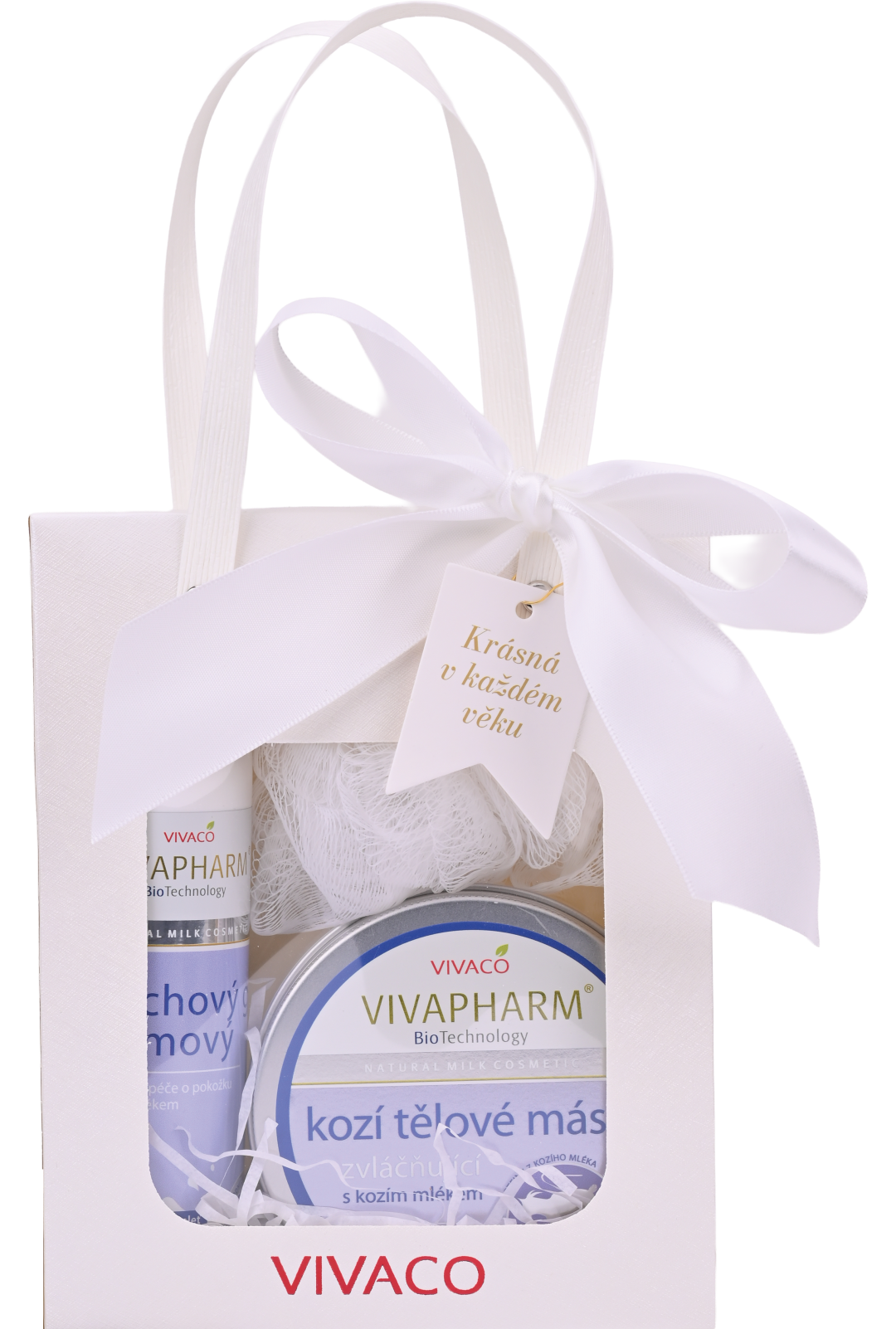 VIVACO Dárková kazeta koza sprchový gel + tělové máslo + dárek
