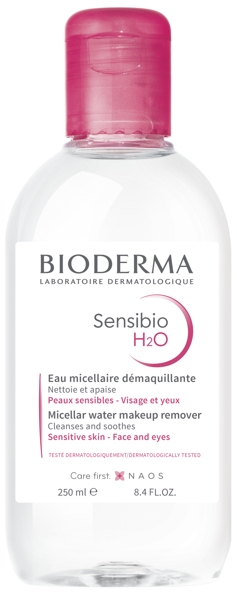 Fotografie BIODERMA Sensibio H2O micelární voda pro citlivou pleť 250 ml