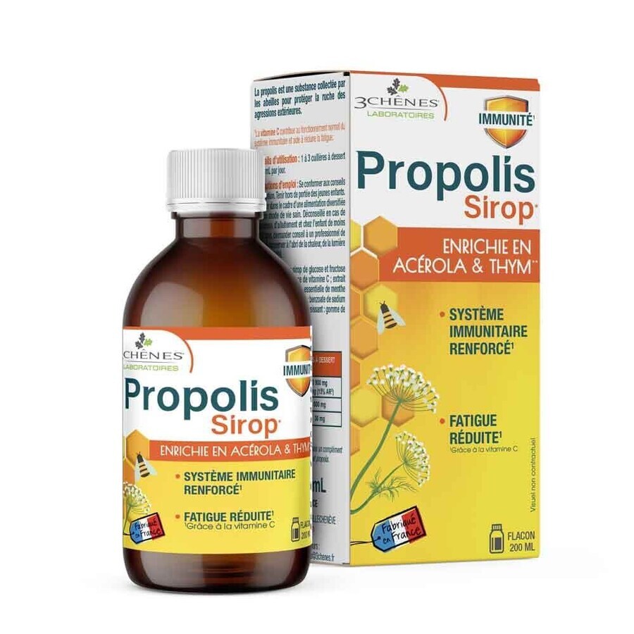 PROPOLIS Les 3 Chênes Propolisový sirup s tymiánem 200ml