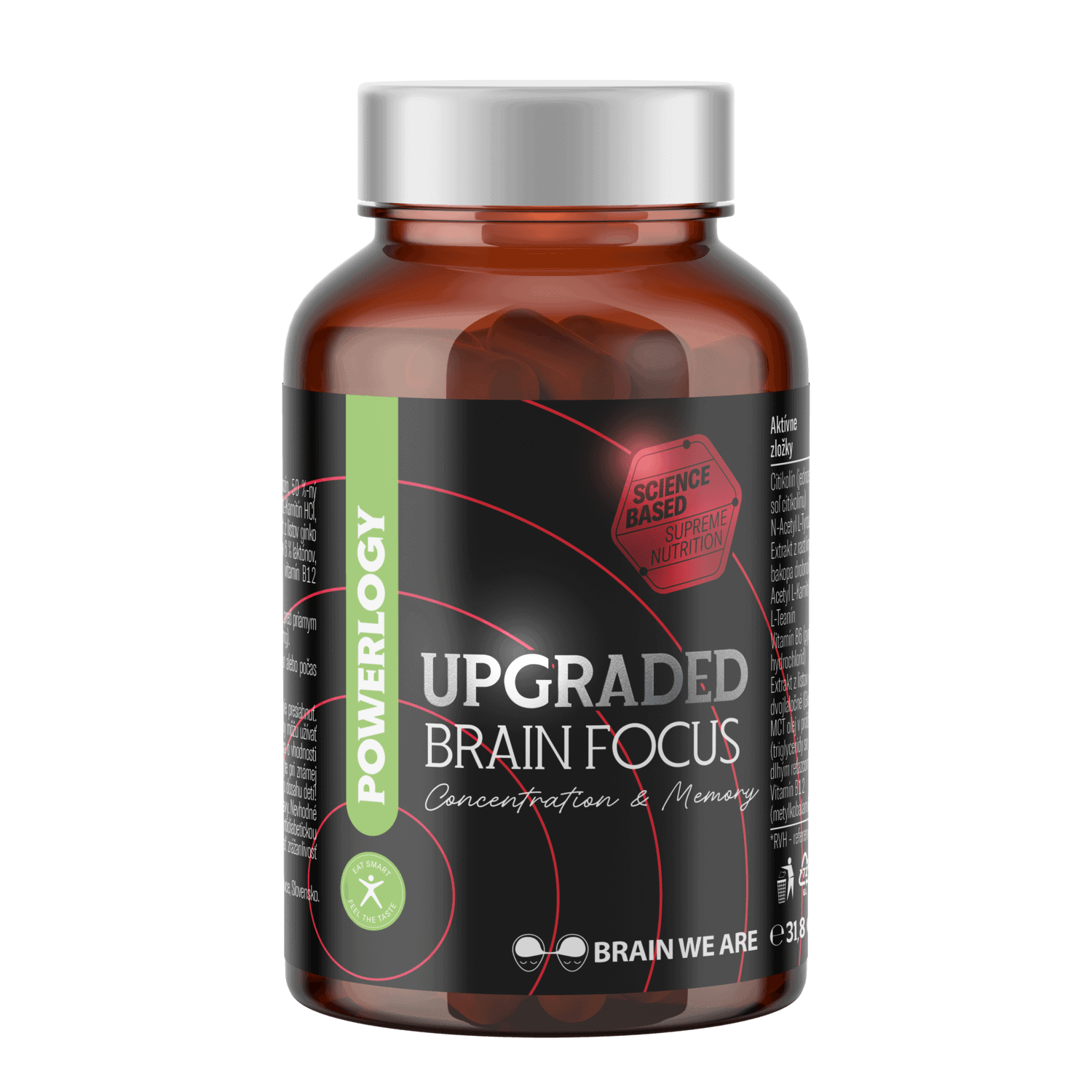 POWERLOGY Upgraded Brain Focus 60 kapslí