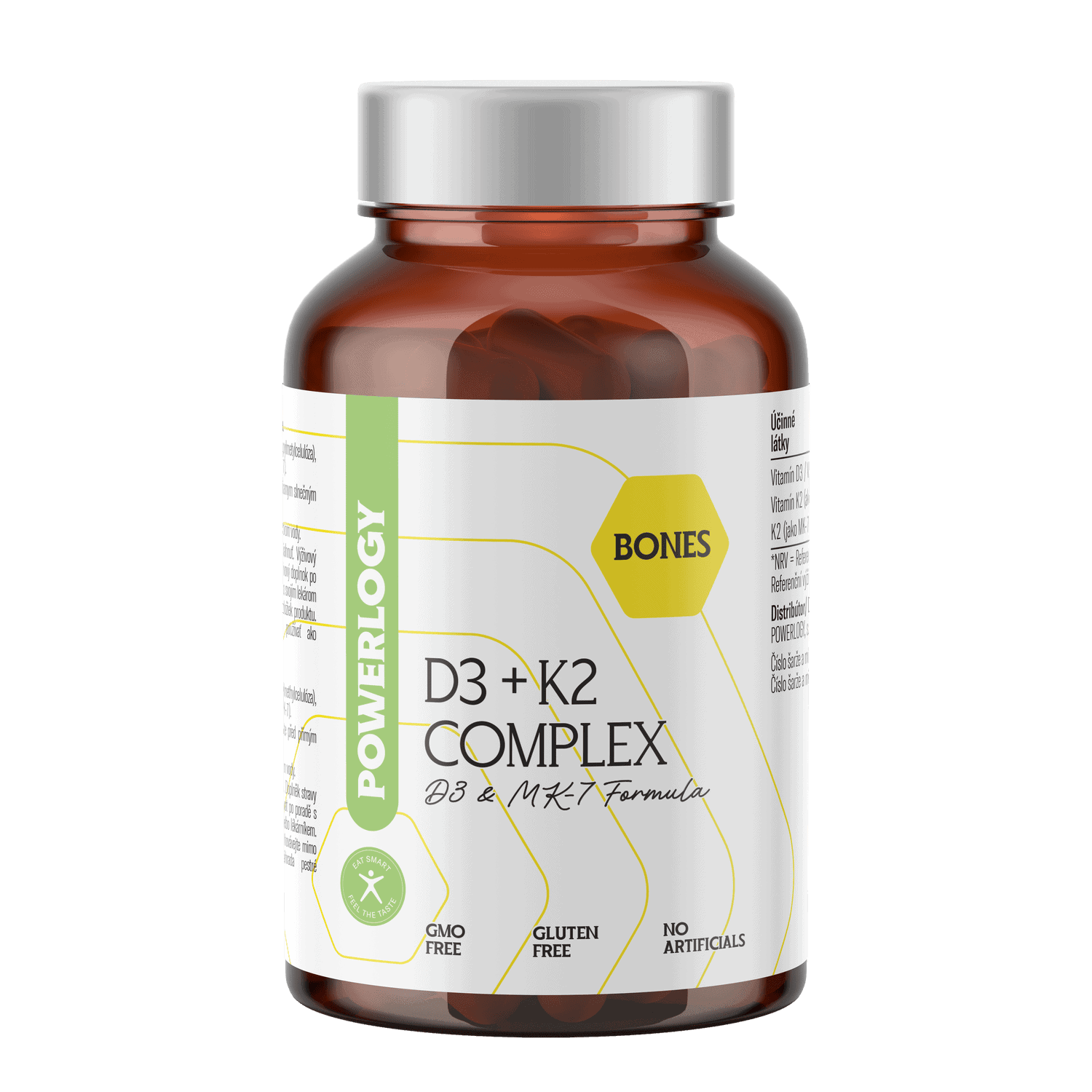 POWERLOGY D3 + K2 Complex 60 kapslí