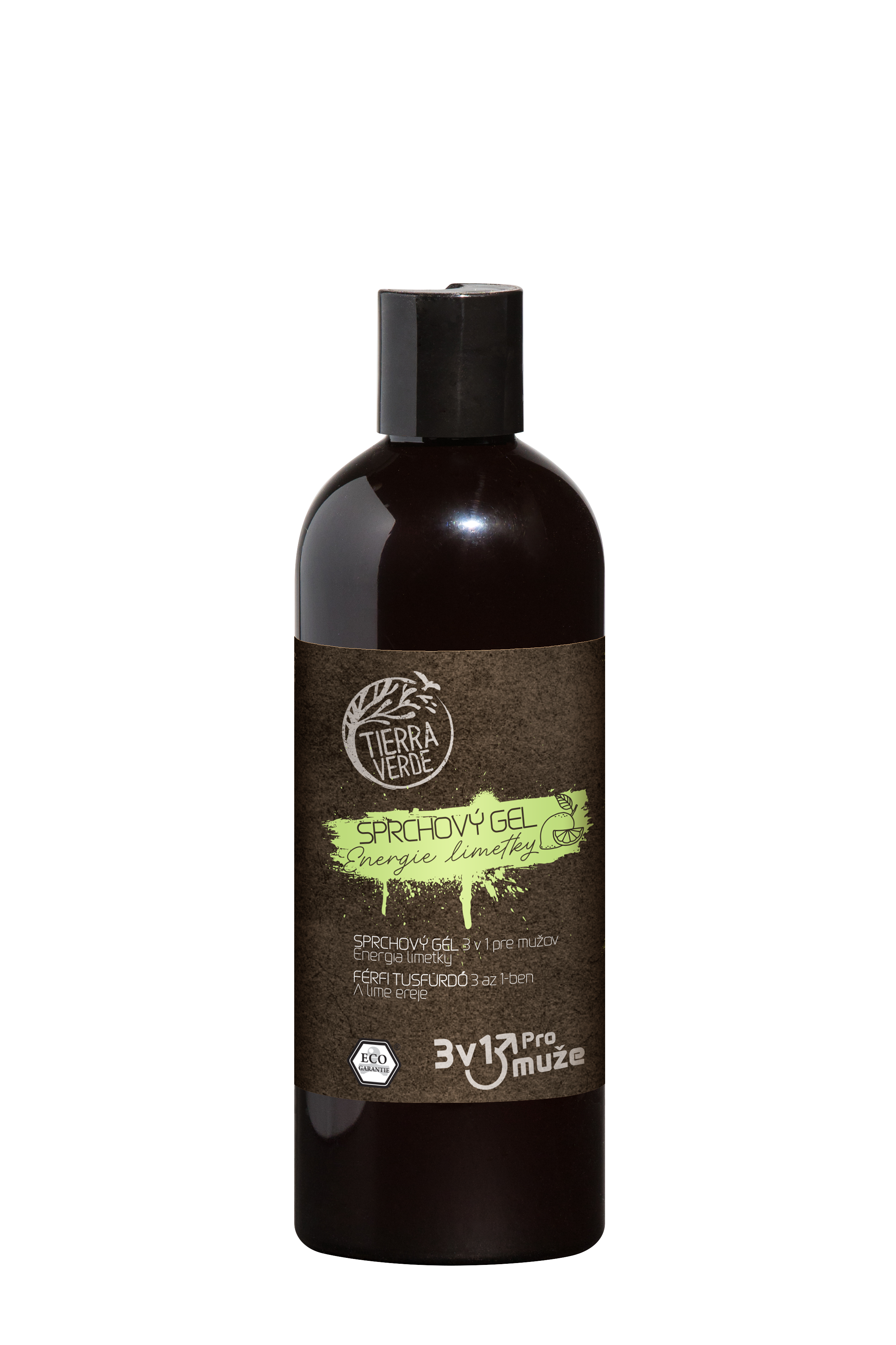 TIERRA VERDE Sprchový gel pro muže Energie limetky (lahev) 500 ml