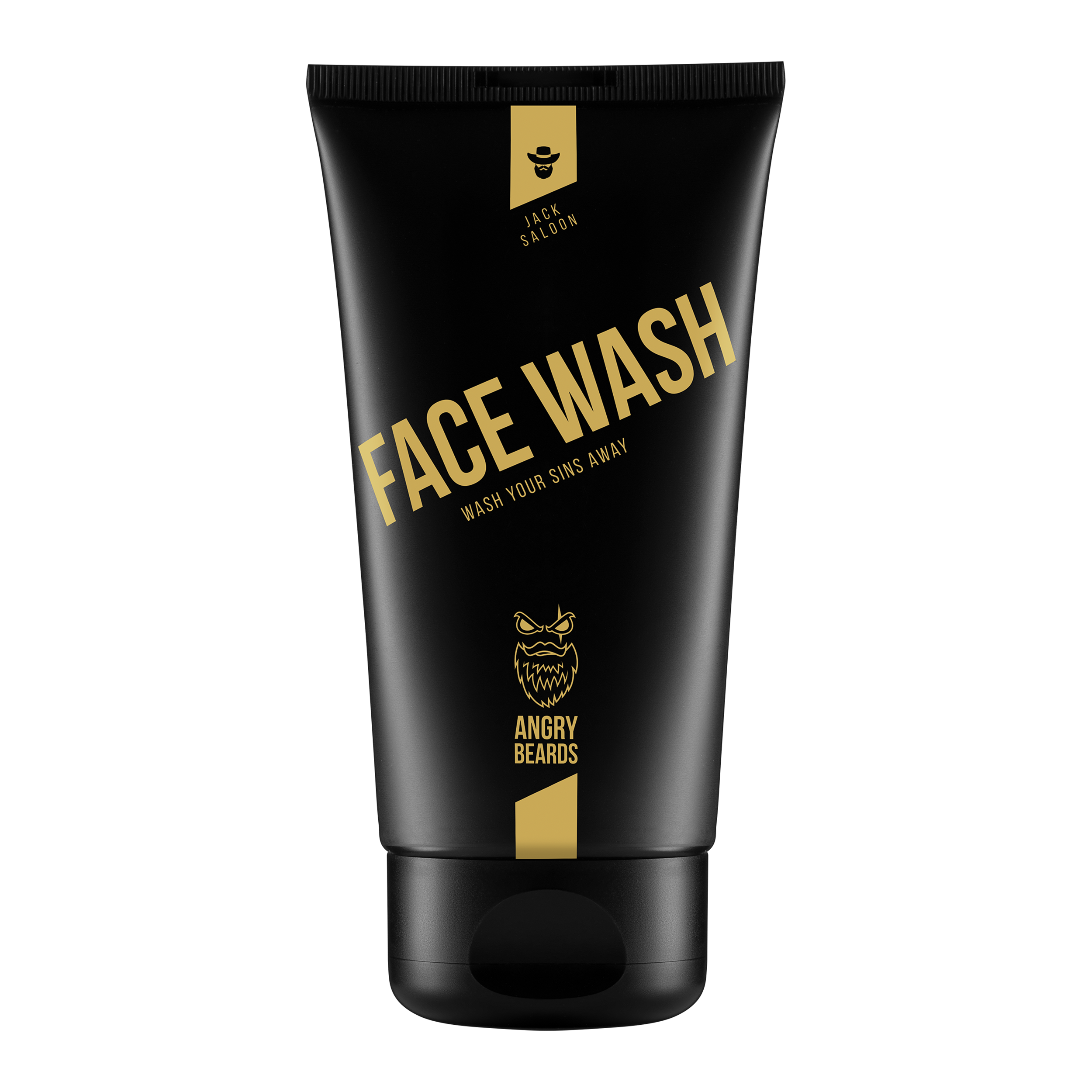 Fotografie ANGRY BEARDS Čisticí gel na obličej Jack Saloon 150 ml