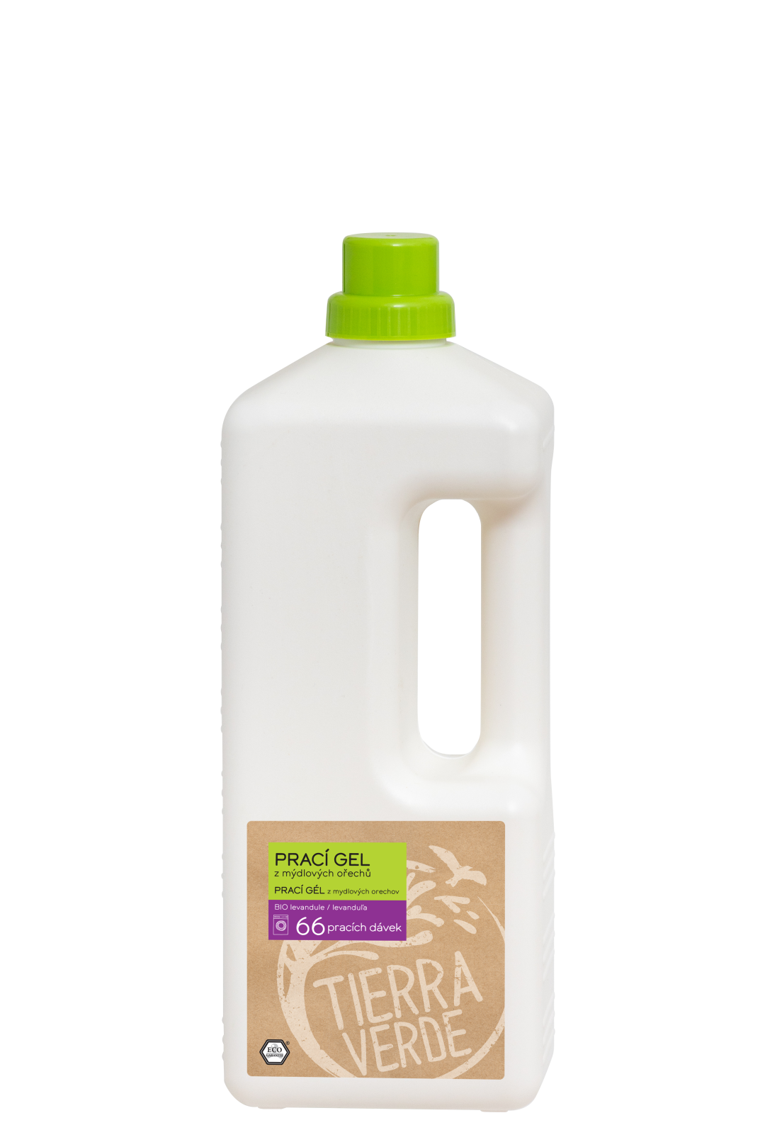Fotografie TIERRA VERDE Prací gel z mýdlových ořechů levandule 2 l