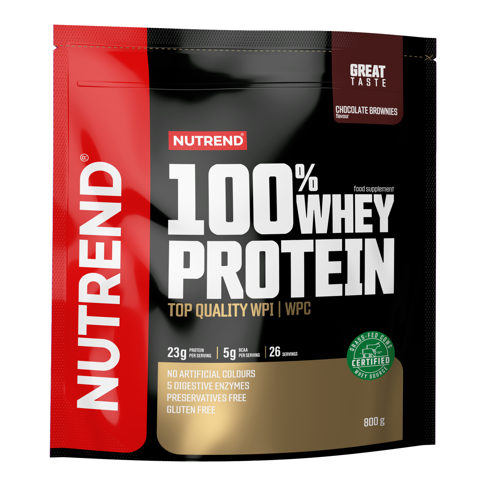 NUTREND 100% Whey Protein Čokoládové Brownies 800 g